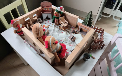 Wichteltisch zur Weihnachtszeit